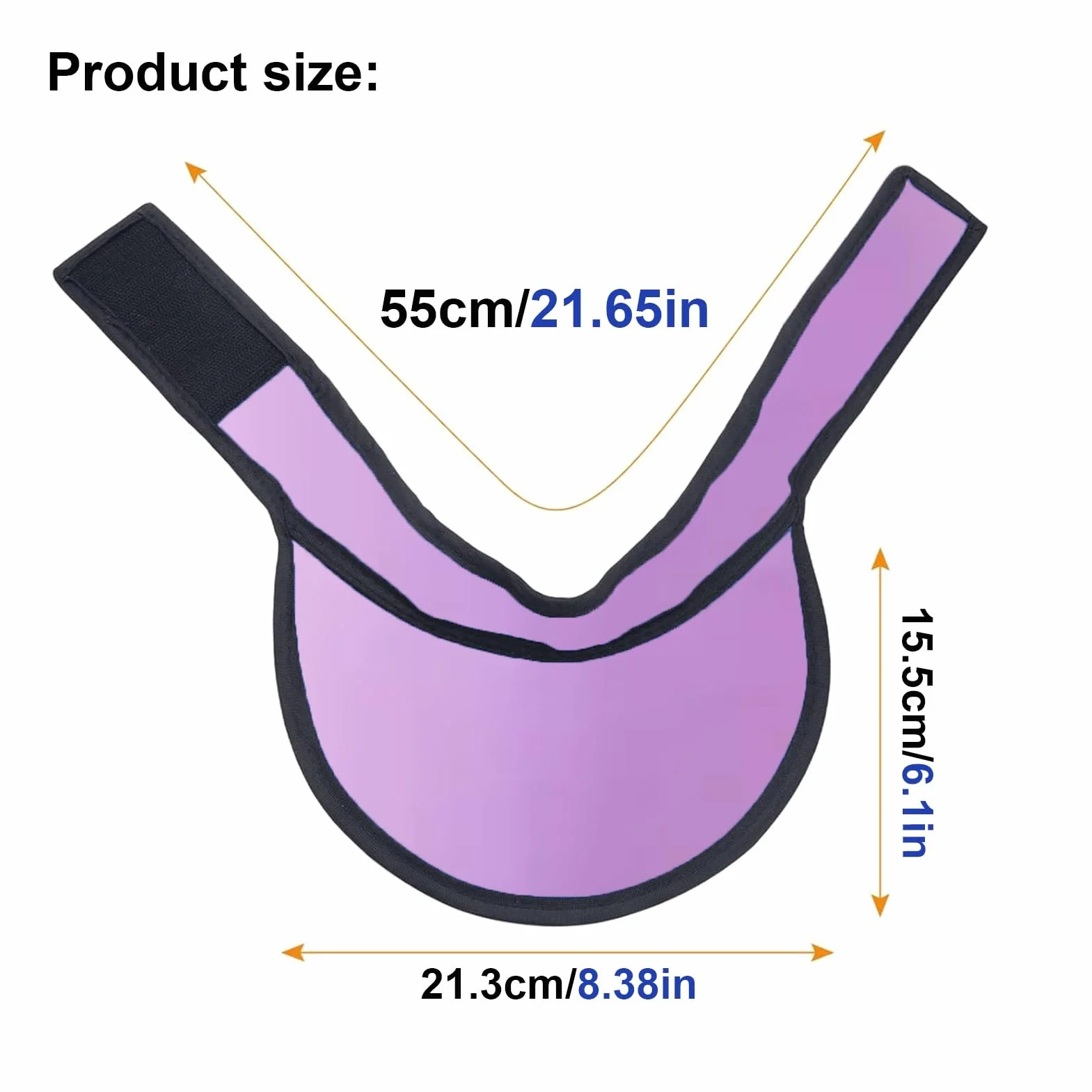 Bleischürze Röntgen-Schilddrüsenkragenschild Hellviolett, Leichter Schilddrüsenschild 0,35/0,5 Mmpb, Für Krankenhausoperationen(0.5mmPb)