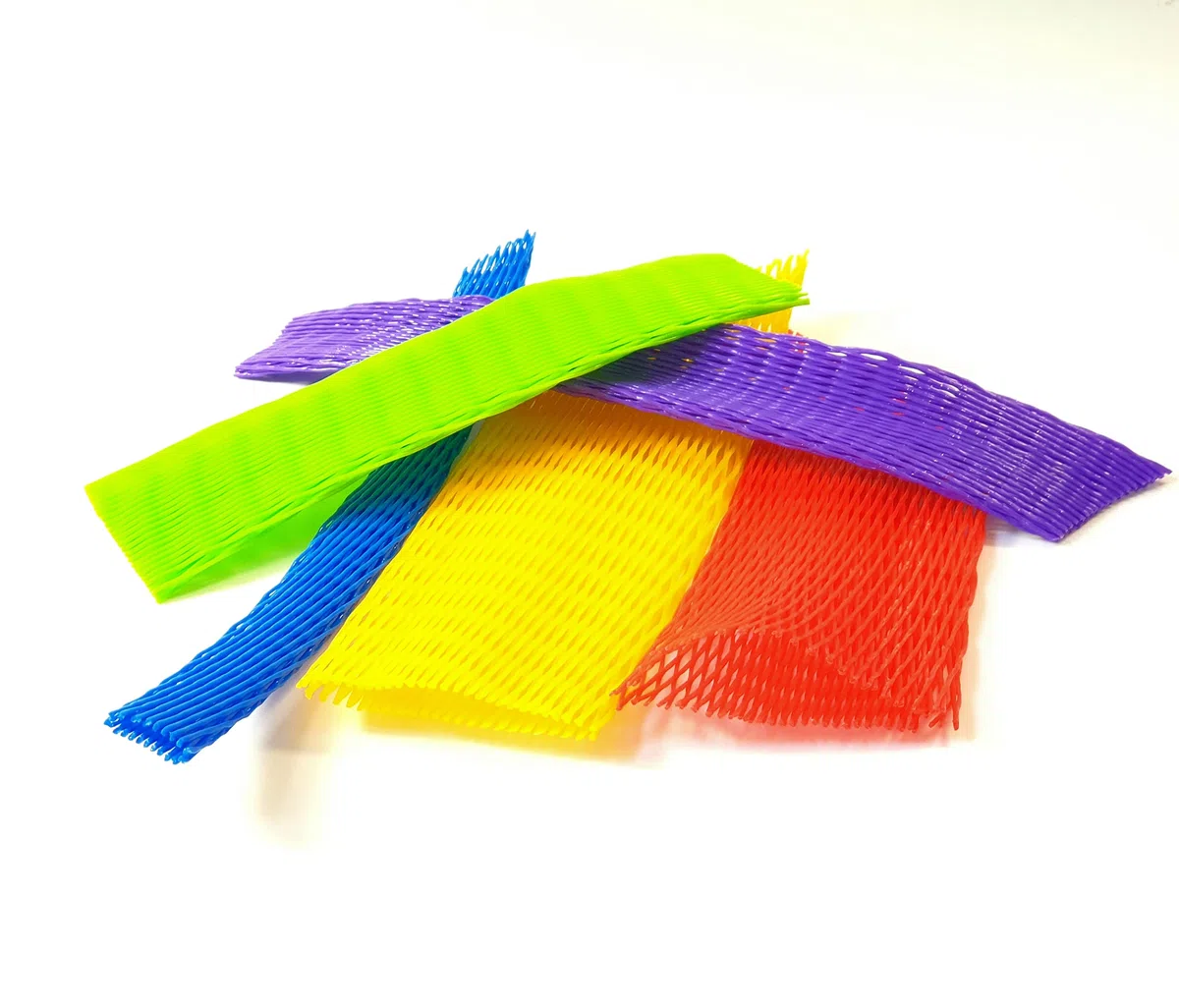 Ø40-80mm | SALATGRÜN | Netzschlauch Verpackungsnetz Netzschutzschlauch | 50 Meter | Starke Ausführung 50g/m