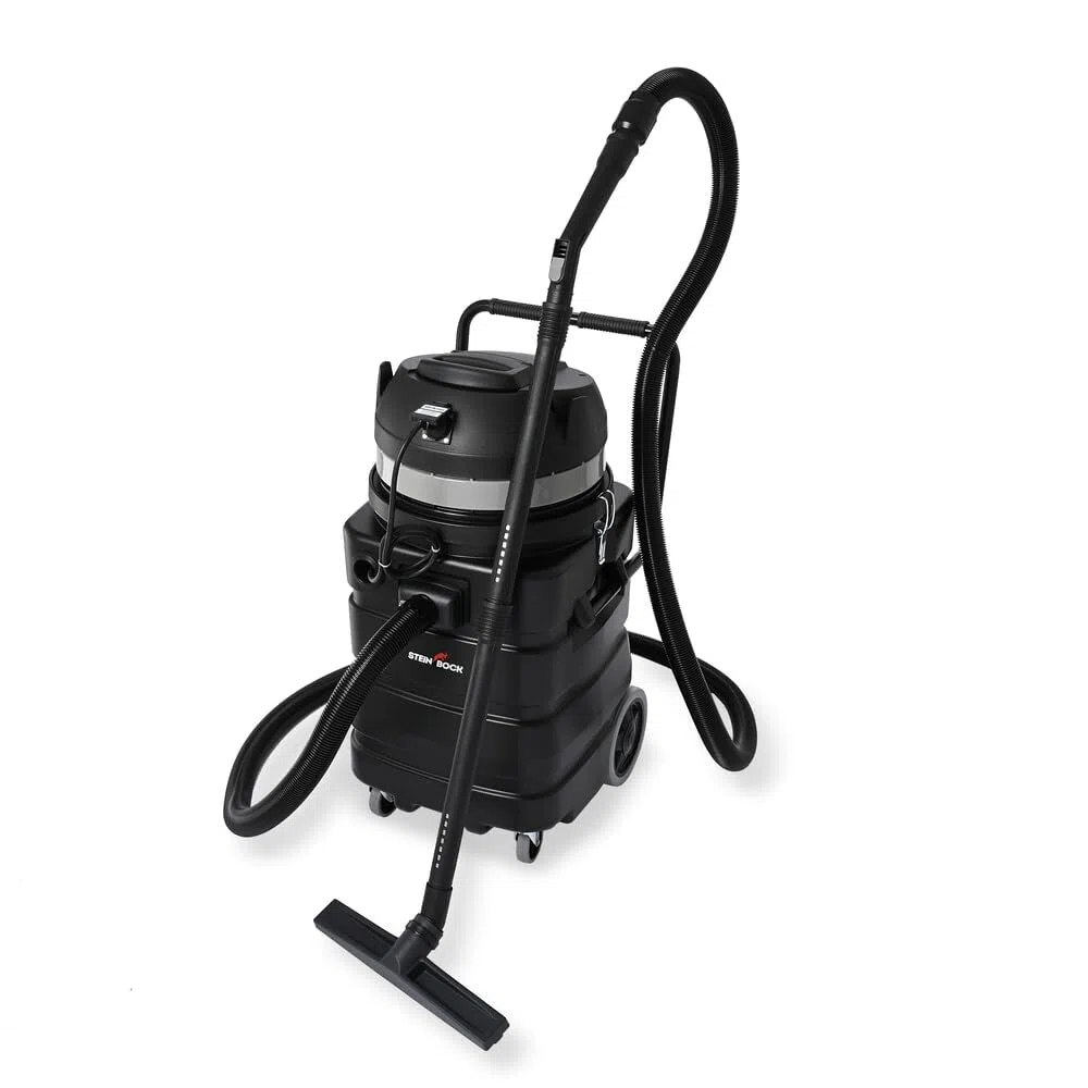 Steinbock Pumpsauger | 2.400 Watt | 90 l Kunststoffbehälter | Nasssauger mit integrierter Tauchpumpe für effizientes Abpumpen | Wasserdurchfluss-Ventil | Durchgehende Flüssigkeitsaufnahme und -abfuhr