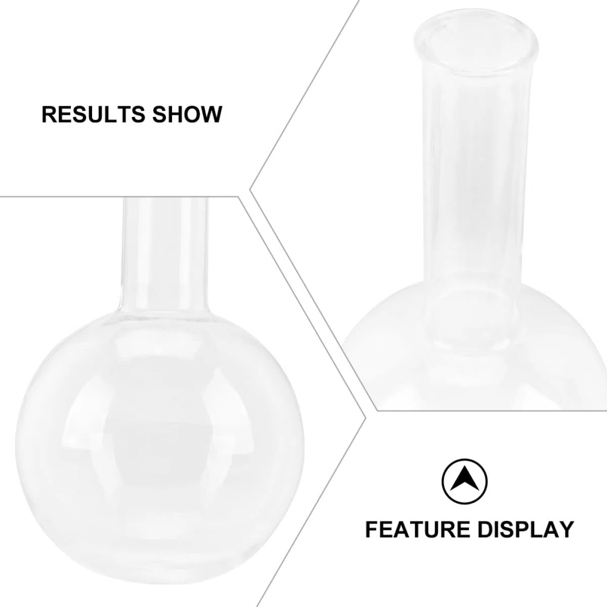 3 Stück pack Rundkolben Laborkolben aus Glas 250 Ml mit Flachem Boden Transparente Flasche für Labor und Bildung Gleichmäßige Erwärmung Leicht zu Beobachten