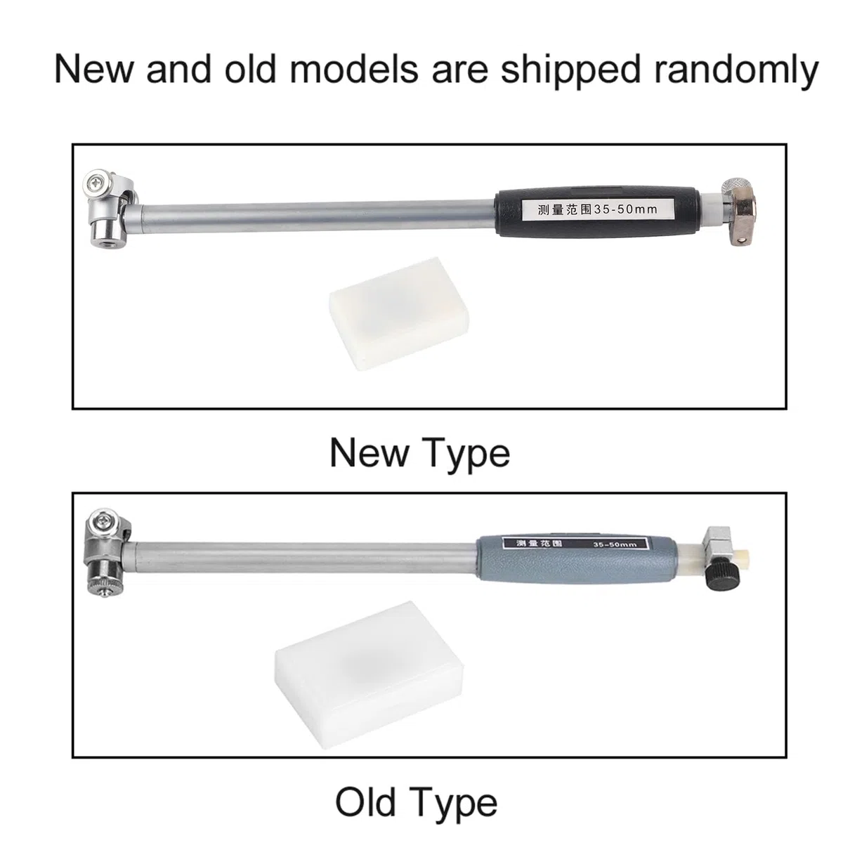 Präzisions-Bohrungsmesswerkzeug, 35-50mm Innendurchmesser-Messgerät Aus Aluminiumlegierung, Messuhr Mit 0,01mm Genauigkeit, Inklusive 2 Messspitzen (35-50mm)