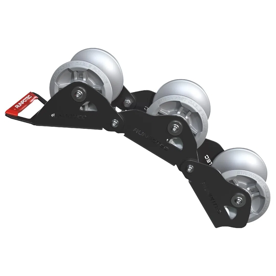 Runpotec Kabelumlenkrolle 3-gliedrig, 9,04kg Kabel Ø: 100mm