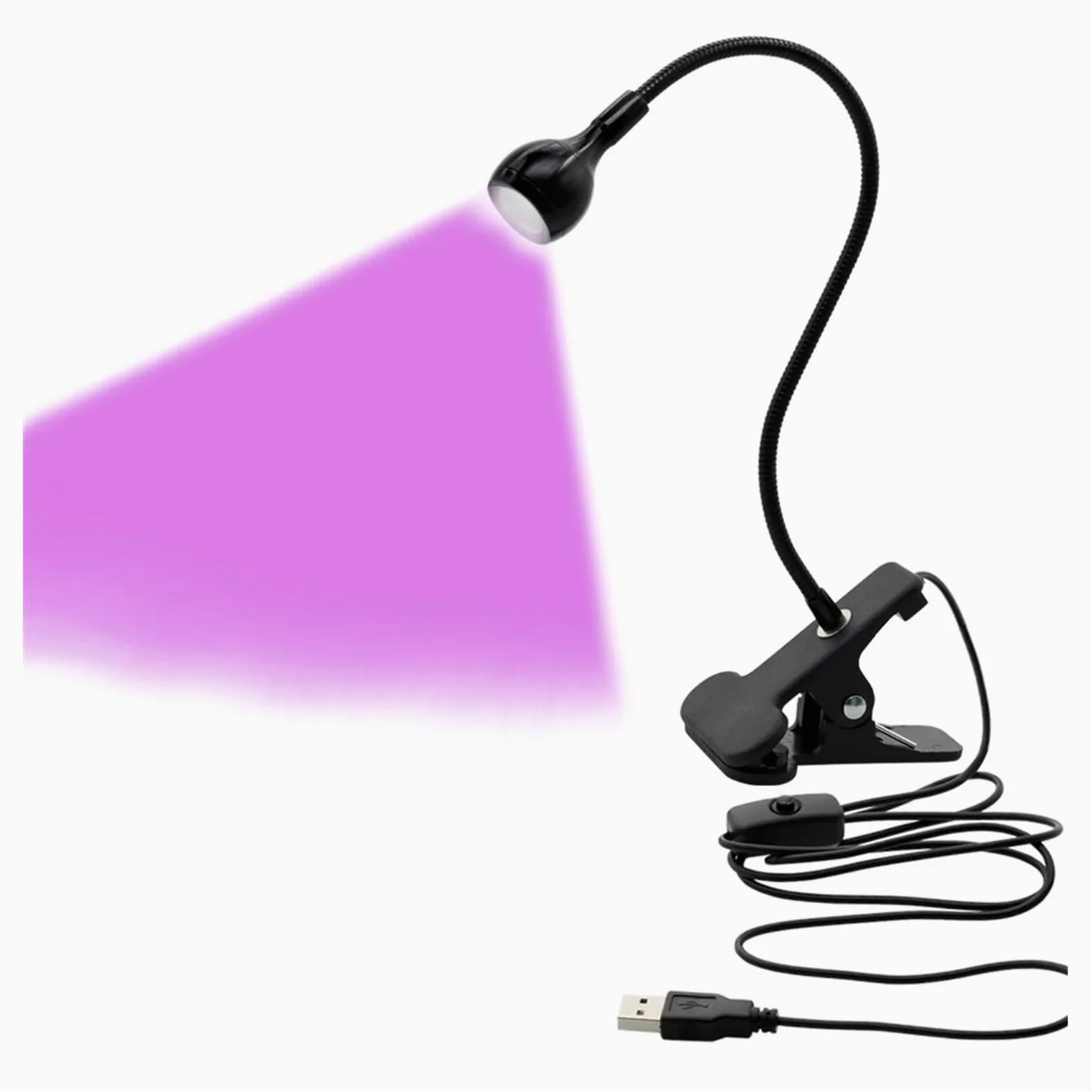 UV Lampe, USB-Hochenergie-UV-Härtungslampe, 365 nm, 385 nm, 395 nm, 405 nm for Schaltungsreparatur, Schweißen, PCB, schnelles Aushärten, Verkleben(1_405nm)