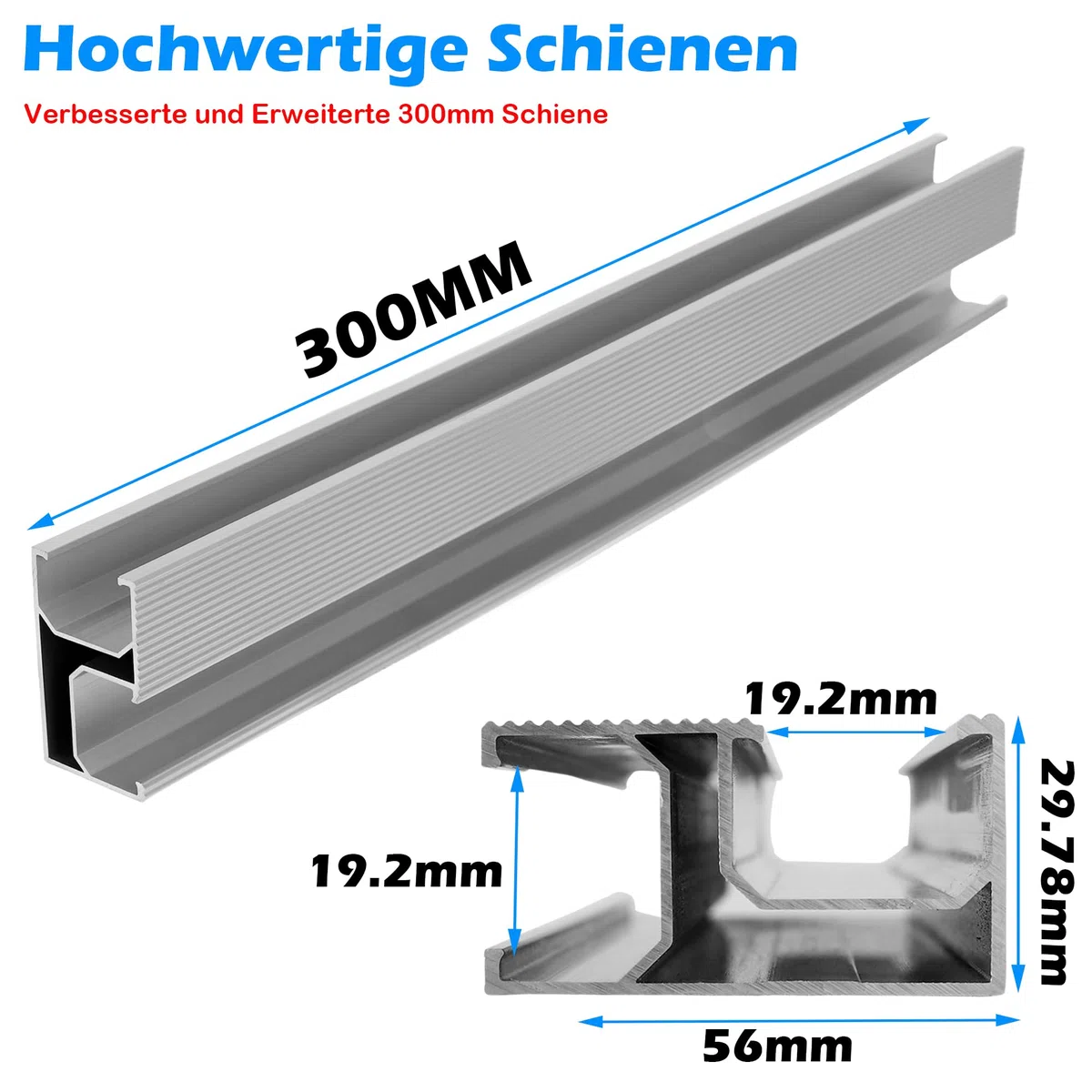 Warmfay Solar Halterung Ziegeldach Montageset, Erweitert Photovoltaik Montageschiene Dachhaken Solarpanel Halterung für 2 Module, Alu Solarmodul Halterung Ziegeldach Anwendbar Solarmodule Dick 30-35mm