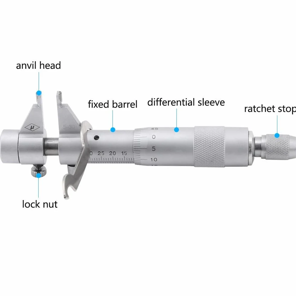 Estink Innenmessgerät, Innenmikrometer Innenmessgerät Messwerkzeuge, Innenmessschraube mit 5–30 mm Messbereich, 0,01 mm Präzision