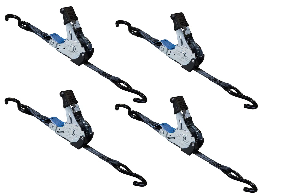 4 x Automatik Spanngurt/Automatischer Zurrgurt 1,8m x 25mm 340daN/680 daN selbstaufrollend mit S-Haken (8)