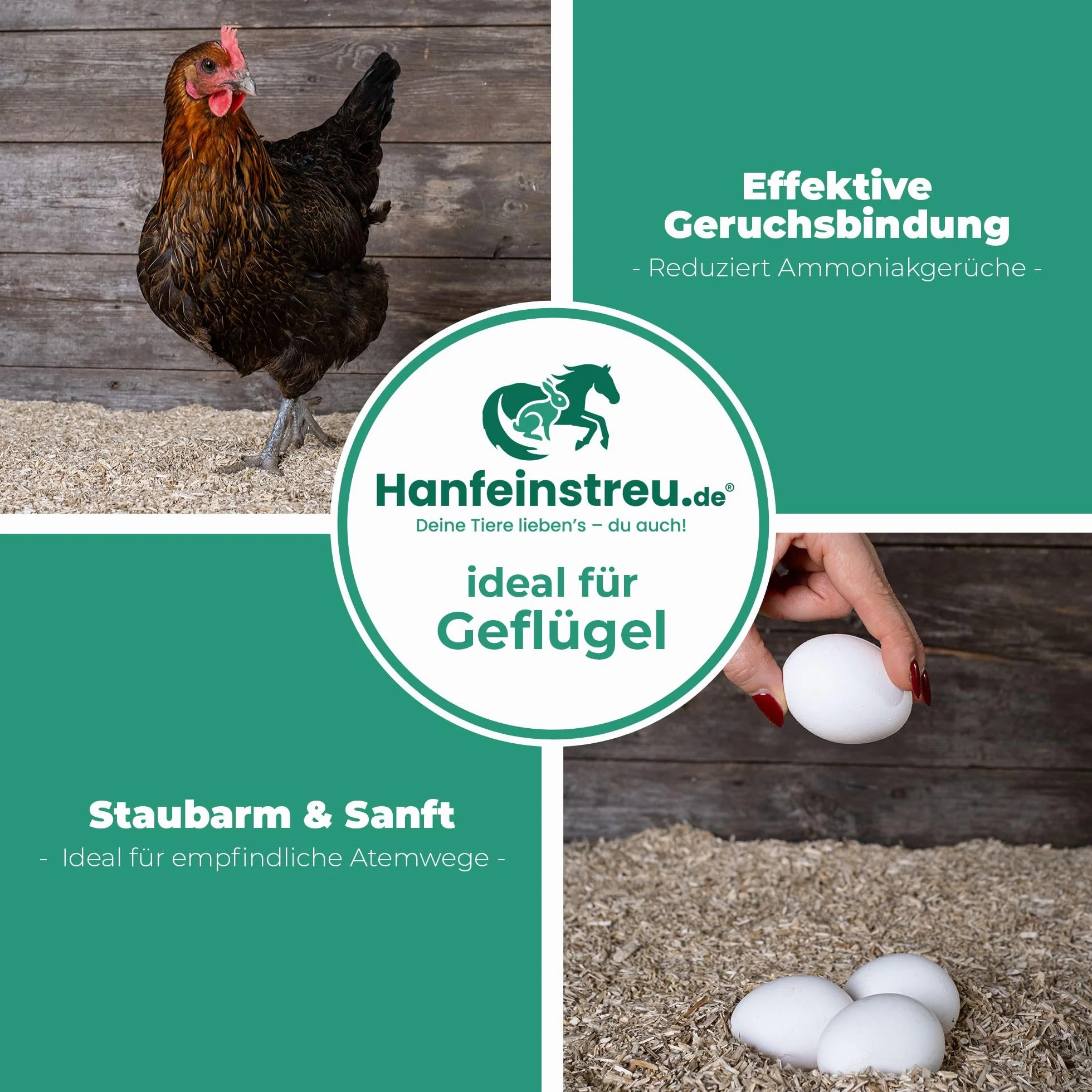 Hanfeinstreu mit Lavendel für Kleintiere, Hühner und Pferde, 140 Liter, 100% Naturprodukt, Extrem Saugfähig, Staubarm, Geruchsbindend, Nachhaltig und Langlebig