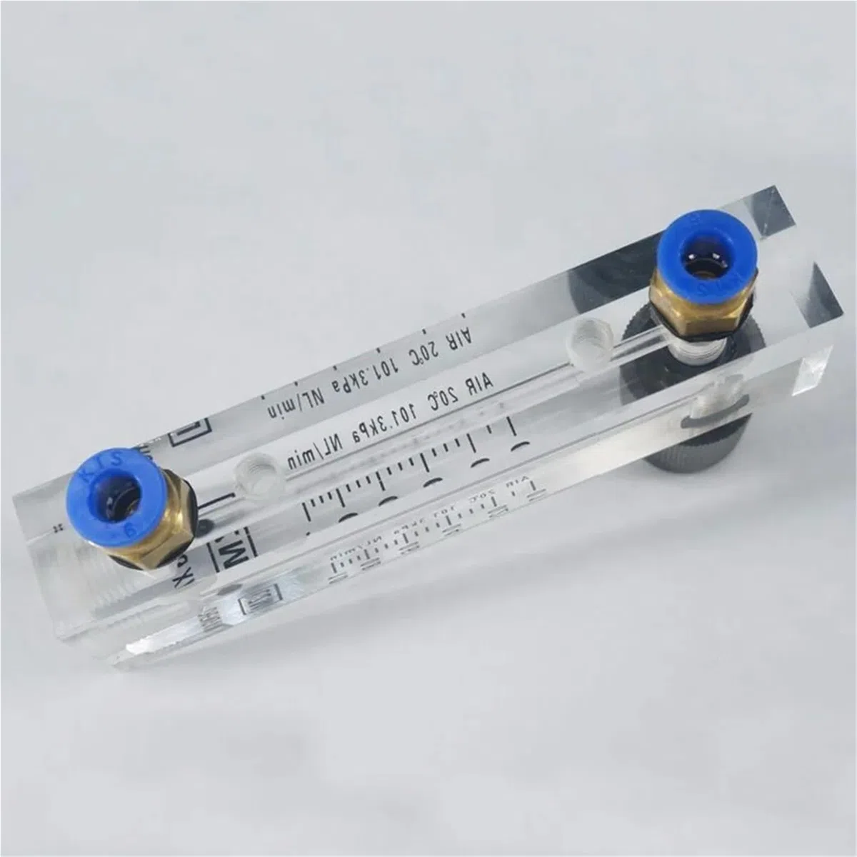 0,1–35 l/min, 6–400 ml/min, passend for 6/8/10/12 mm Rohr, anpassen, Luft-Stickstoff-Durchflussmesser, Rotameter mit Steuerventil LZT-6T(6-60ml Per Min,Tube OD 6mm)