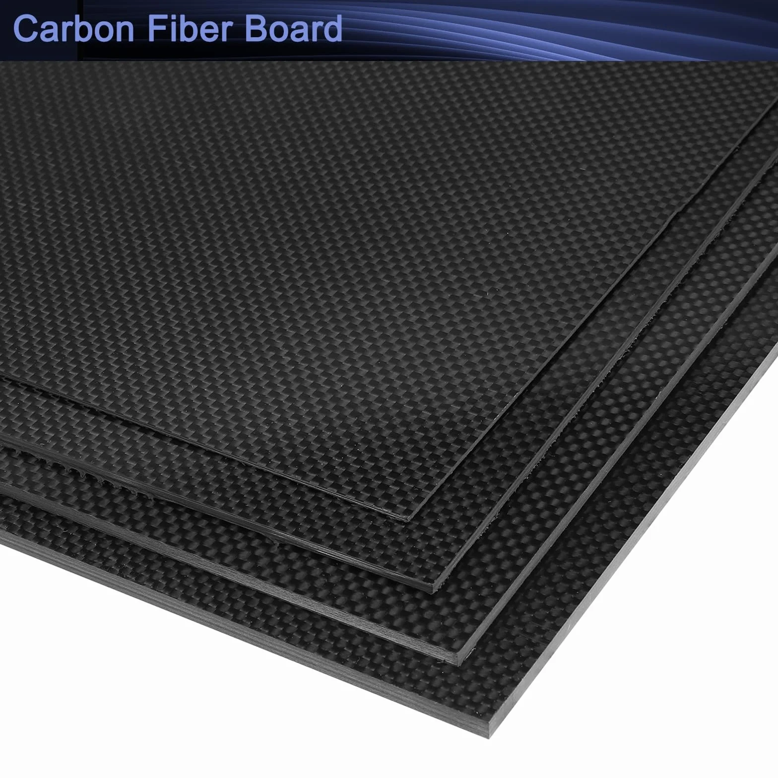 QUARKZMAN 2 Stück 3K Carbon Fiber Platten, 240 x 240 x 1,5 mm Carbon Fiber Board Plate Flexibel für RC Flugzeug, Modellauto, Auto Teile (Einfarbig Hell)