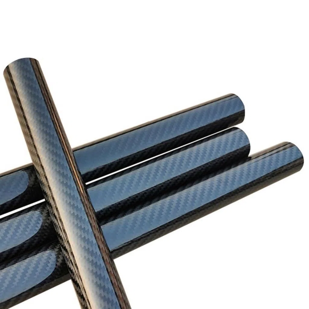 2PC Twill Glänzend Carbon Faser Rohr Rohr Drone Zubehör OD 4mm 8mm 12mm 16mm 20mm 26mm 30mm 35mm Länge 500mm(2PCS 35x33x500mm)
