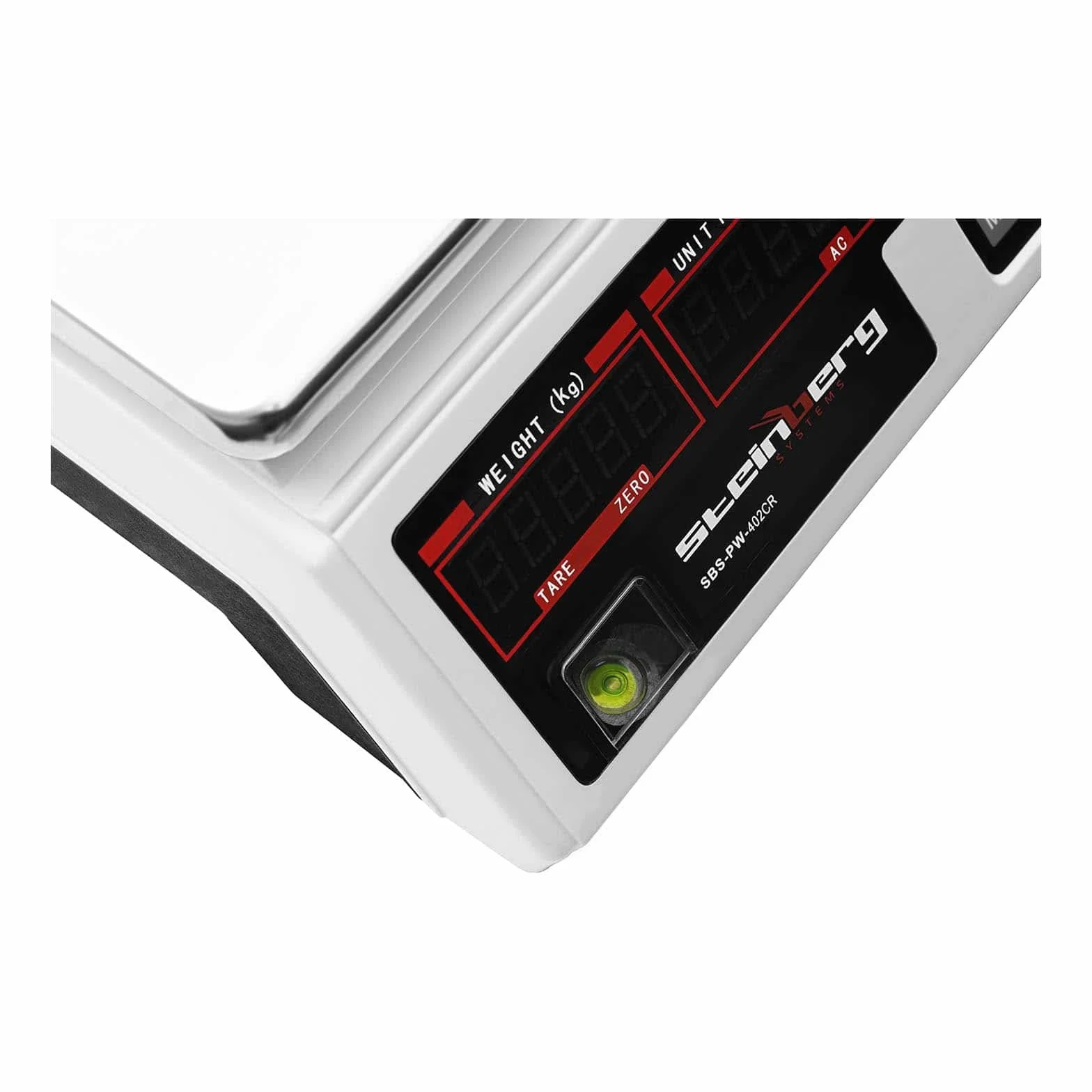 Steinberg Systems Kontrollwaage 40 kg / 2 g Tischwaage Digitale Waage 7 Speicherplätze LED-Display integrierter Akku