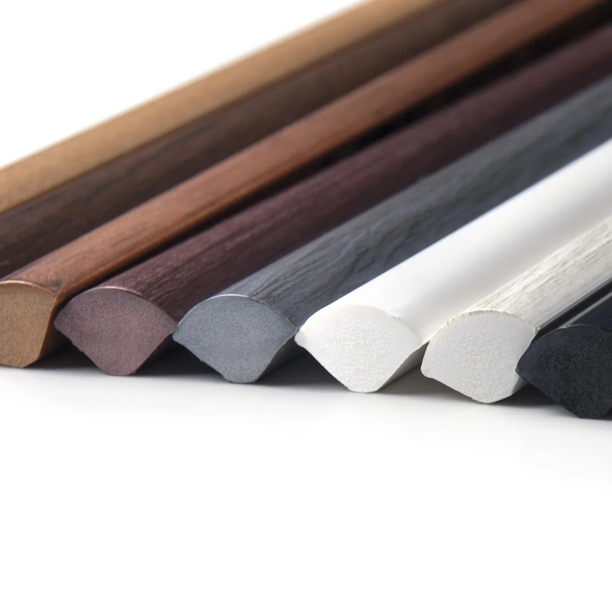 10m DQ-PP PVC VIERTELSTAB – Weiss – 13mm x 13mm – 4 x 2,5m – Kunstoff Winkelprofil
