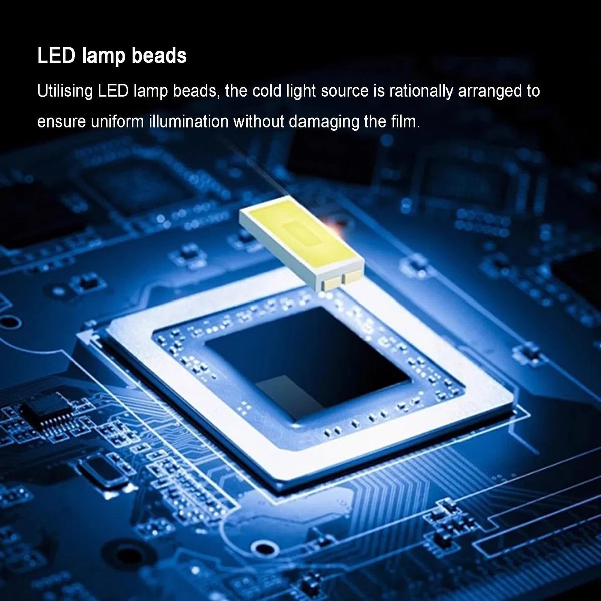 Tragbarer LED-Filmbetrachter für industrielle NDT-Tests, Radiographie-Inspektionsleuchte mit Fußschalter, stufenloses Dimmen, maximale Leuchtdichte 90000 Cd/m², hohe Lichtdurchlässigkeit