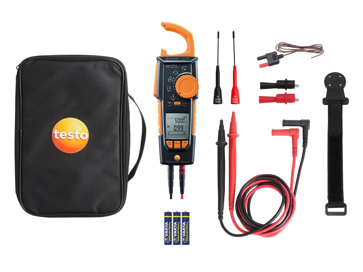 testo 770-3 Stromzange digital CAT III 1000 V, CAT IV 600 V Anzeige (Counts): 6000