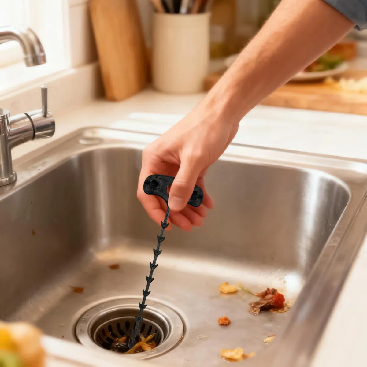 Abfluss-Haarentfernungswerkzeug – Spülbecken-Duschwanne für Badezimmer, flexibles Haarentfernungsgerät mit einfachem Griff, Rohre Toiletten, Waschbecken für Wannen und Duschen zu Hause und in der