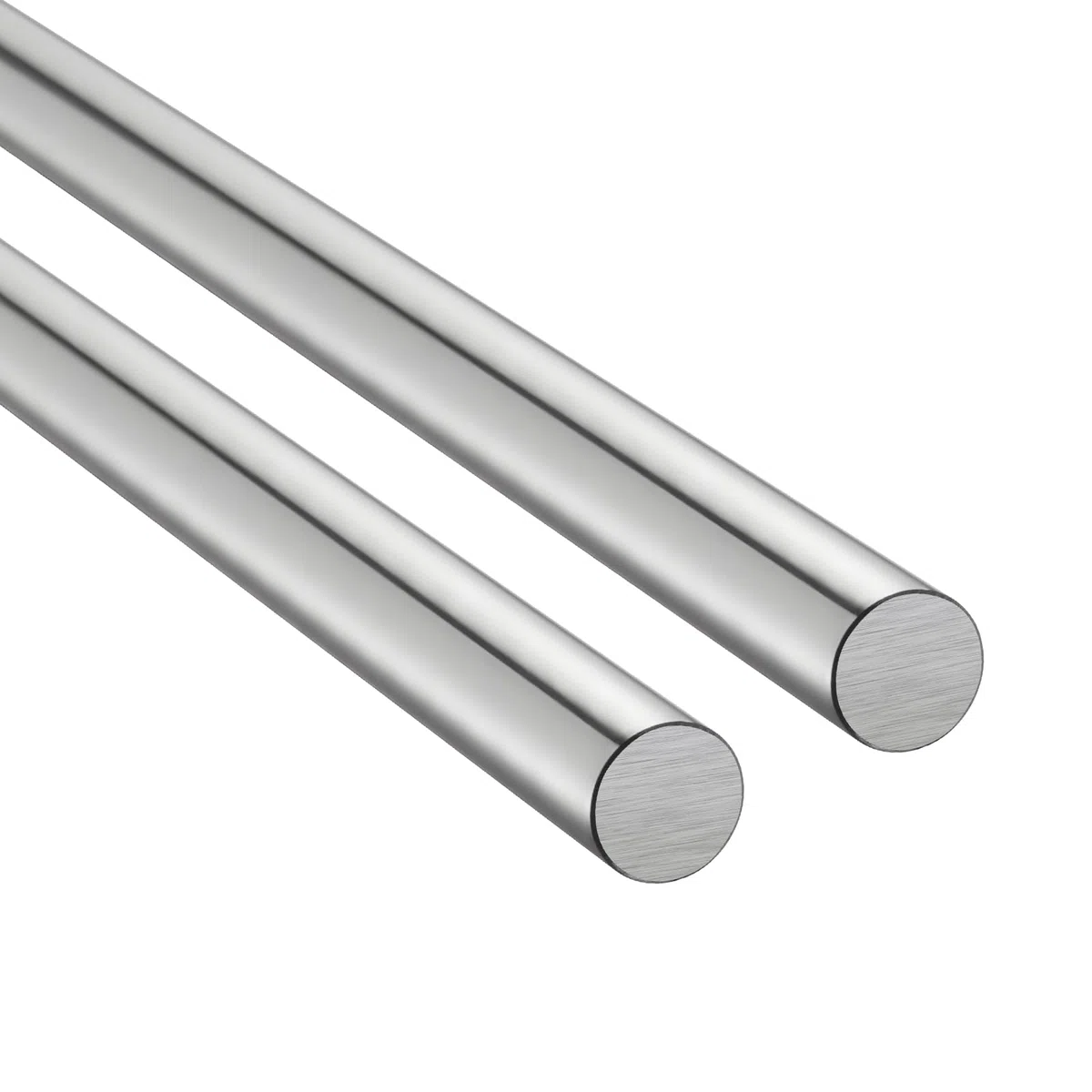 VEVOR Linearwellen, 25x1000 mm, Präszisionswelle aus SFC25-Kohlenstoffstahl, rostfrei & hochpräzise, Welle mit hoher Härte, Runde Stange für Schneid-, Schleif-, Fräs- & Bohrmaschinen, 2er-Pack