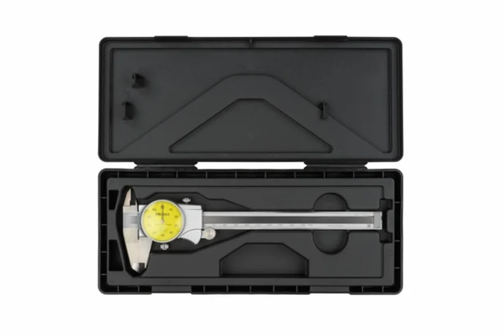 Uhren-Messschieber, 0-150 mm, 0,01 mm, 1 mm/U, metrisch | 1 mm/U., Rundskala, analoge Ablesung