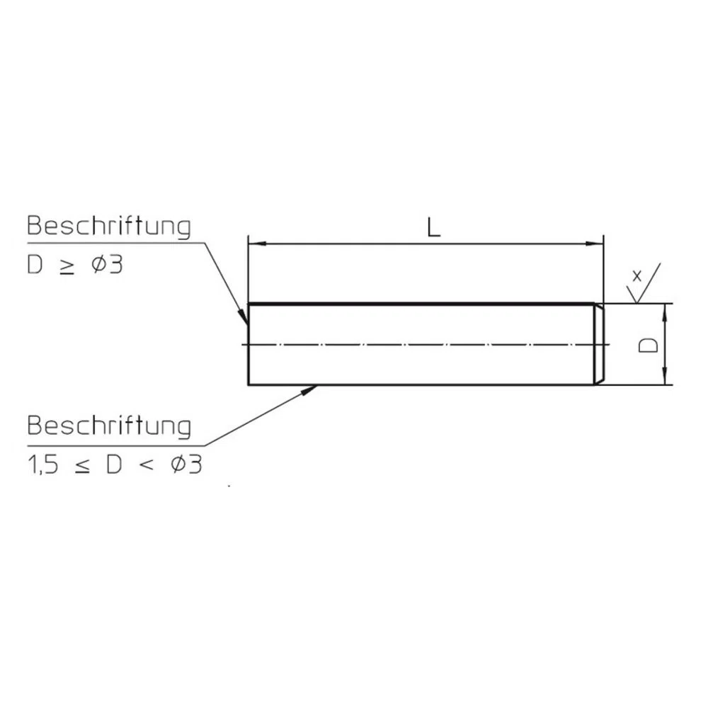 STEINLE 4339 Gruppe: B8 Prüfstift Messstift 10,21 mm DIN 2269 - Gen: 1, Länge: 70mm