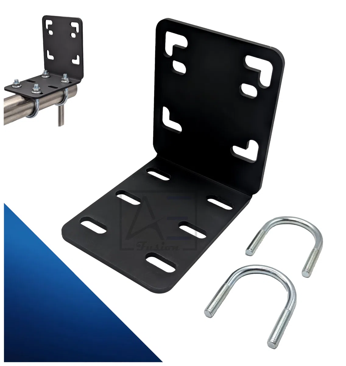 Balkonfächerhalter Adapter für Balkongeländer Rund Balkonfächer bis 160cmx160cm Befestigung/Halter/Adapter am Geländer Ohne Bohren!