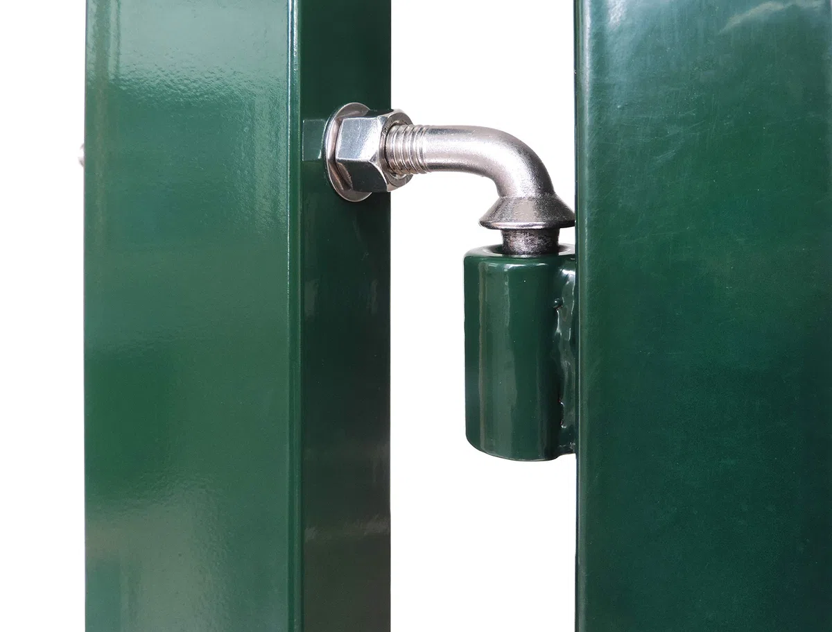 Koll Living Gartentore für Stabmattenzaun - Farbe und Höhe wählbar - inkl. Pfosten und Befestigungsmaterial (Gartentor H 180 x B 100 cm, grün)