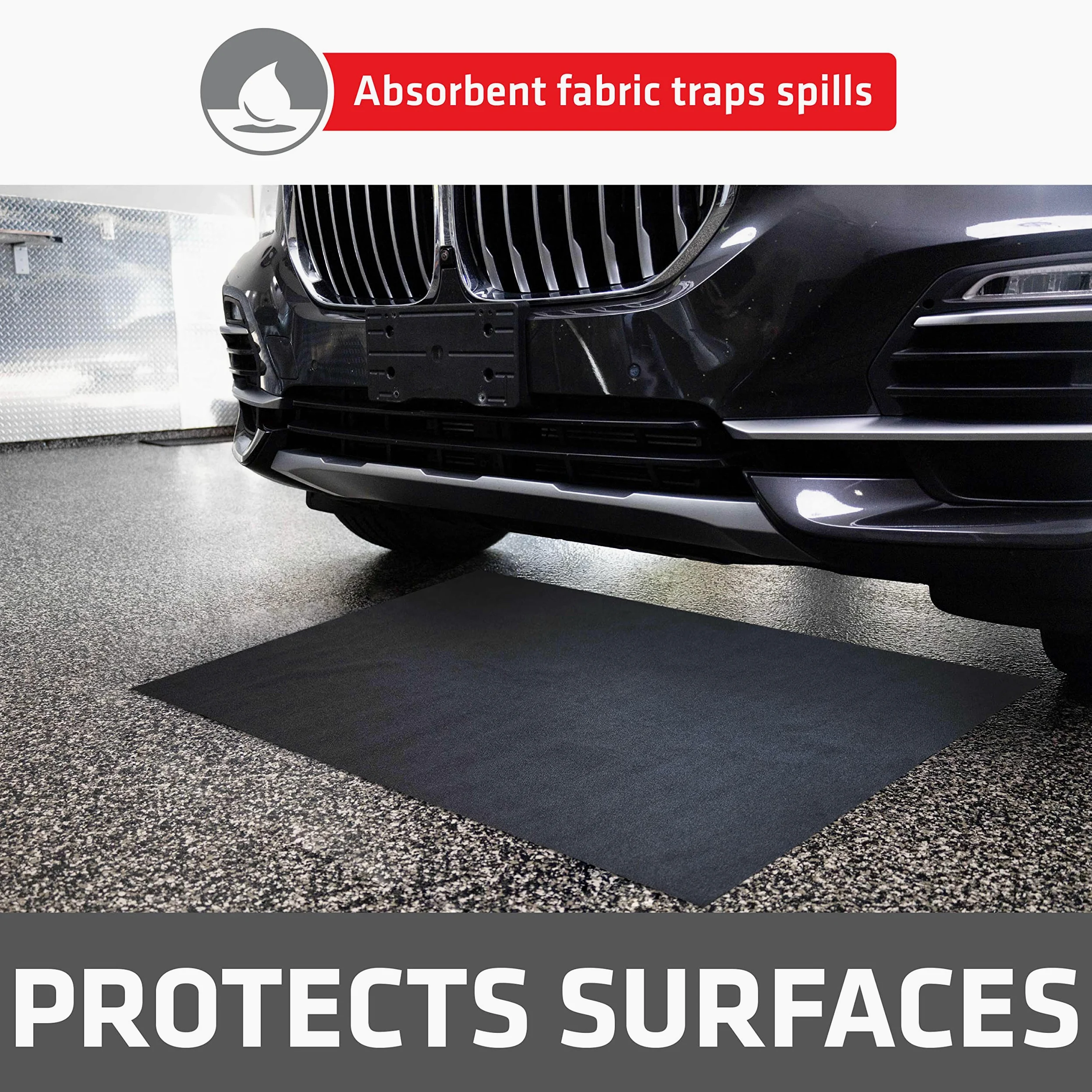 Drymate XL Oil Spill Mat (36 "x 60"), Premium Absorbent Oil Mat - wiederverwendbar/langlebig/wasserdicht - Ölkissen enthält Flüssigkeiten
