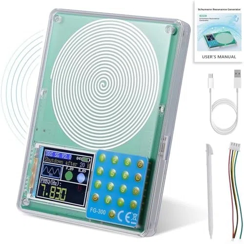 FG-300 Signalgenerator, 0,01 Hz - 200 kHz, verstellbarer Sinuswellenausgang mit quadratischen und abgeschrägten Wellenformen für Schumann-Resonanzprüfung, Kalibrierung und Laborgebrauch, angetrieben