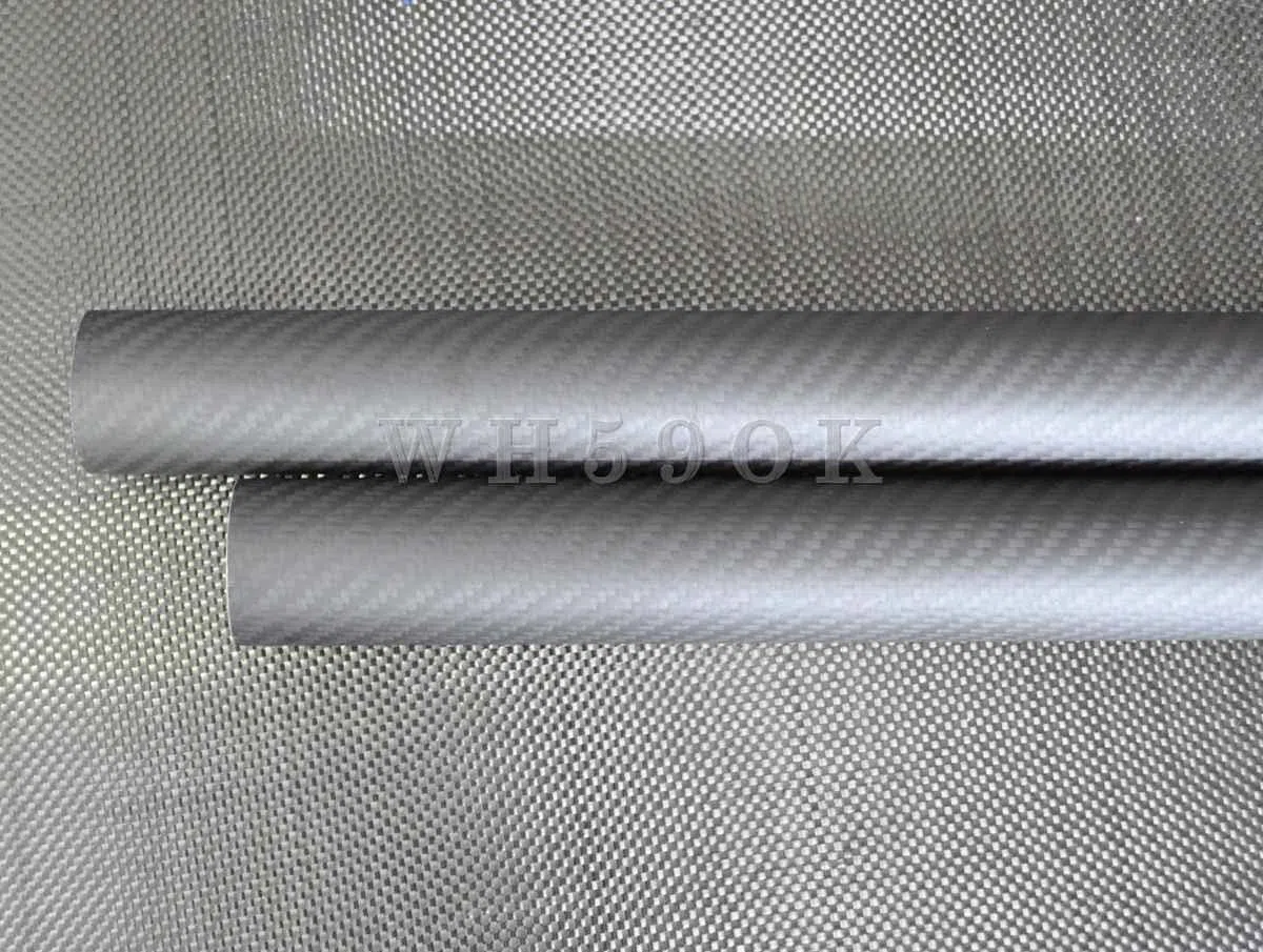 3K Kohlefaserrohr, Außendurchmesser 20 21 23 24 25 26 27 28 29 30 MM x 500 mm, Flügelrohr Multi-Copter ARM DIY(21 * 25 * 500mm Matte Twill)