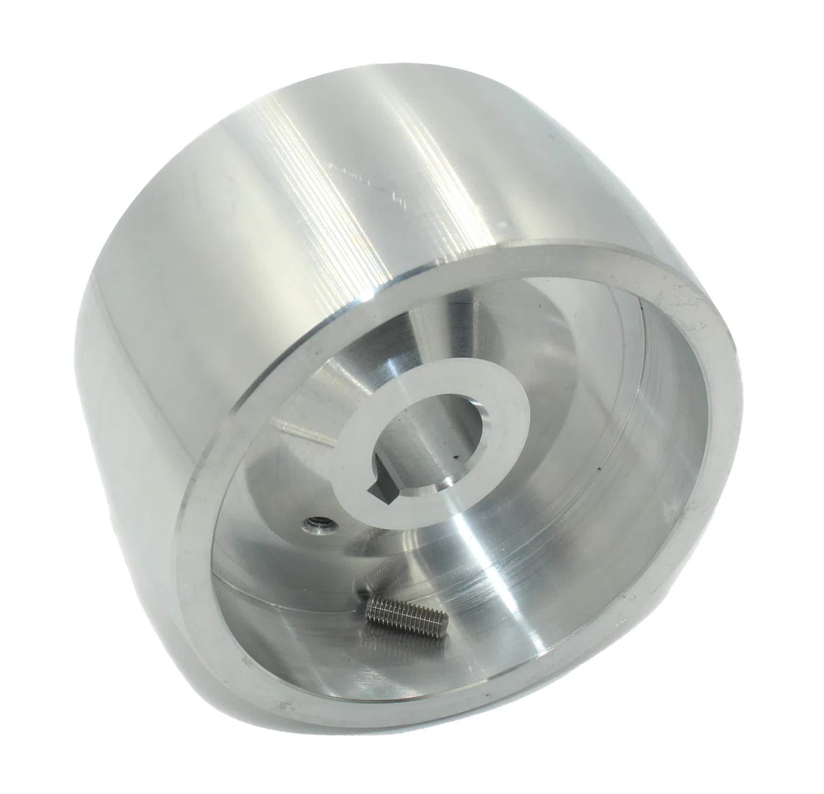 Riemenschleifer-Antriebsrad CNC-bearbeitetes Riemenschleifer-Antriebsrad für Messerschleifer, 100 mm Durchmesser, 5.5 cm breit, 19 mm Bohrung, Nylon, Grob