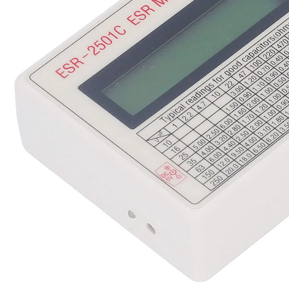 ESR-Kondensator-Tester-Kit, tragbares ESR-Messgerät, digitales Kapazitätsmessgerät, zum Messen von Kapazität