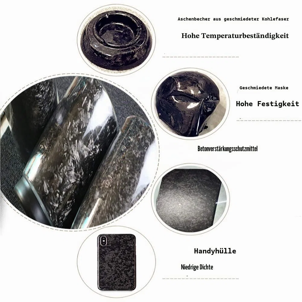 Gehackte Kohlefaser hochfeste Faser für Auto-Modifikation usw. (15 mm/500 g)