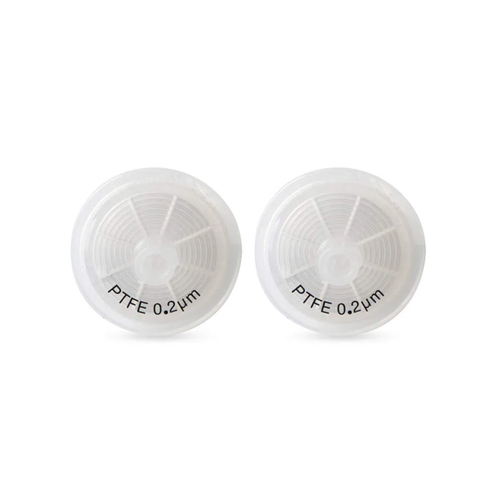Biotechnology Hydrophobe PTFE-Spritzenfilter, 25 mm Durchmesser, 0,22 μm, Porengröße für Laborfilter, 100 Stück