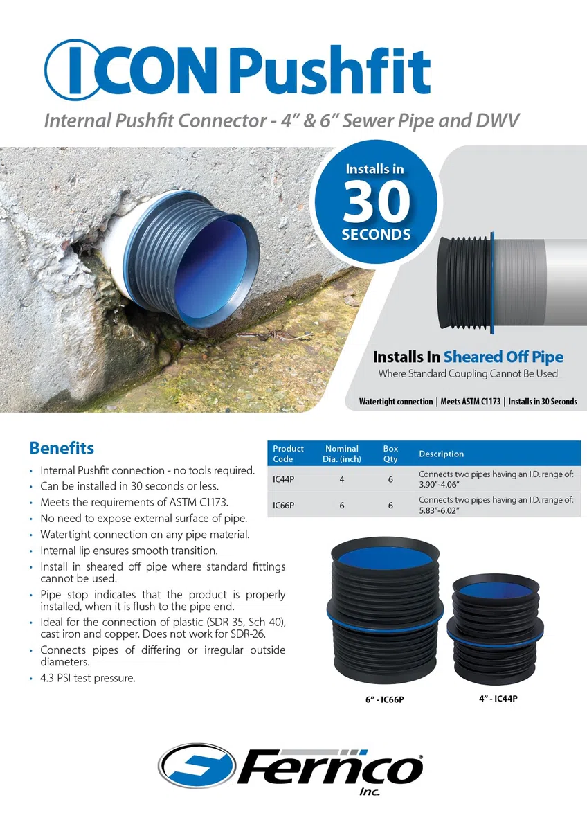 4" Pushfit Coupling -IC44P
