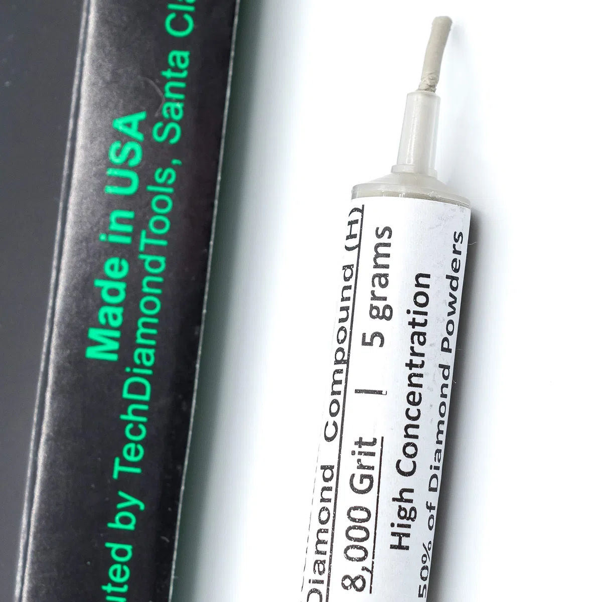 TechDiamondTools Diamantpolierpaste Polierpaste Körnung 8.000 Mesh 0-2 Mikron für Spiegelglanz 5 Gramm mit hoher (H) 50% Konzentration von Damond-Pulver
