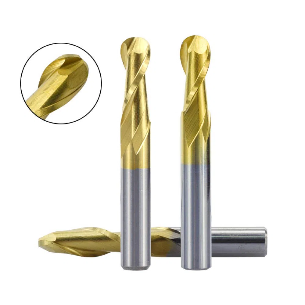 1 stück 6mm Schaft Kugel Nase End Mühle 2 Flöte Spiralendfräser Wolframkarbid CNC Router Bit Gravur Bit 15/17 / 22mm-22mm.