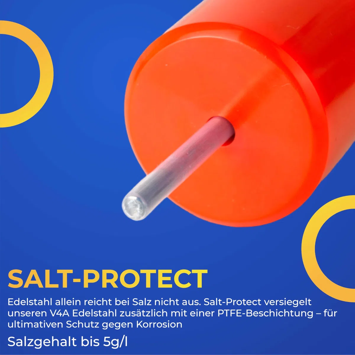 Durchflussmesser Pool 50mm, kompakt, 344mm Länge, Salt-Protect für Salzelektrolyse geeignet, Messbereich 1-10 m³/h, PoolMarie