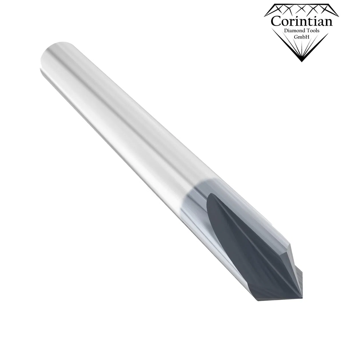 VHM Fasenfräser mit AlTiN Beschichtung, Ø 3-12mm, 60-120° Winkel, 3 Schneiden, High Performance Cutting HPC geeignet (10mm, 90° Winkel)