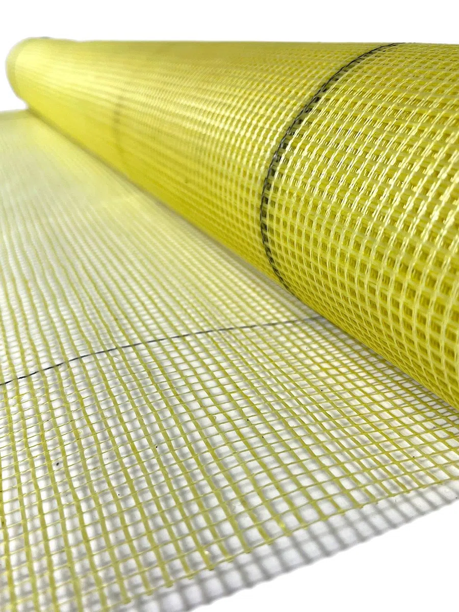 Armierungsgewebe 165g /m² 4x4 mm GELB 50m² Glasfasergewebe Gewebe Putzgewebe Putz VWS- und WDVS System