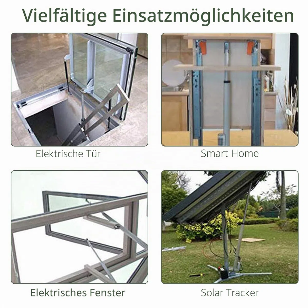 EYPINS Linearantrieb Linearmotor 12V, 1000N 50mm Hub max Linearantrieb, Toröffner Verstellantrieb Linear Actuator Motor Lineartechnik-Aktuatoren für Elektrisch Motor Auto Möbel Lifting Sofa (14mm/s)