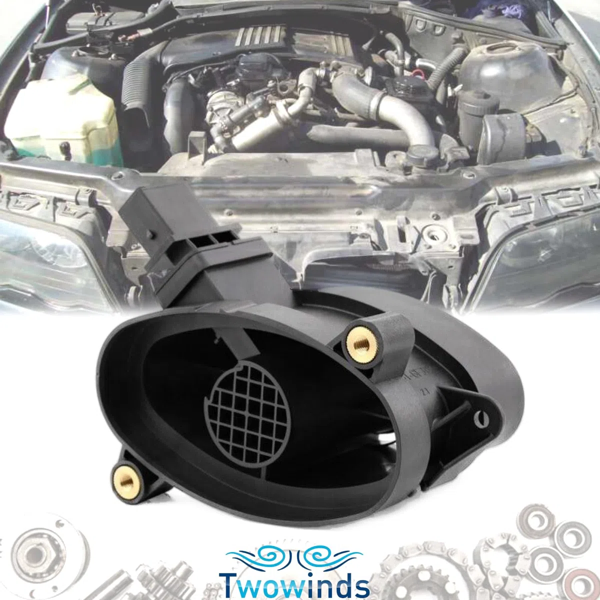 Twowinds - Durchflussmesser 0928400529 Kompatibel mit BMW E46 E53 E60 E61 E65 E66 E67 E90 E91 E92 E93 E87 E83 X5 X6 X3-13627788744 - 77 182211. 04 – 70640146 – Luftdurchflussmesser