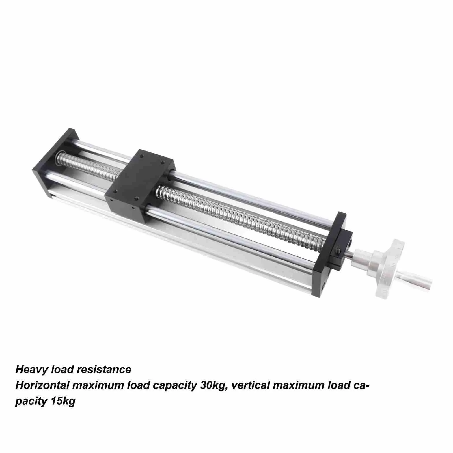 CNC Lineartisch 300mm Hub mit Kugelumlaufspindel, Aluminiumlegierung Linearachse, Manuelle Steuerung, Präzision ±0,05mm – Hochpräziser Positioniertisch für Maschinenbau und Industrieautomation