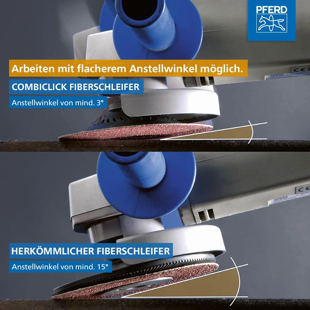 PFERD TOOLS COMBICLICK Stützteller/Hart Ø 115, 125mm Gewinde M14 / 64199002 – passend für Maschinentypen Winkelschleifer 115/125 mm, Aufnahme M14