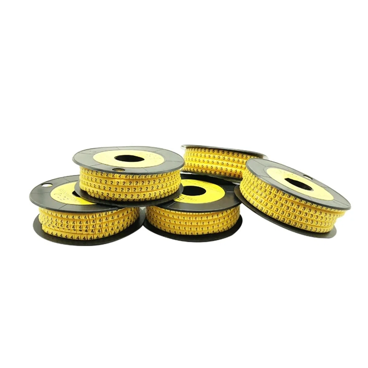 Kabelmarkierung 1 Rolle Nummernröhre EC-0.1 EC-0 EC-1 EC-2 EC-3 EC-5 Quadratische Nummernröhre Kabelmarkierung Bunte Markierung Draht M Nummer 0 bis 9(Number 0,EC-3-6mm)