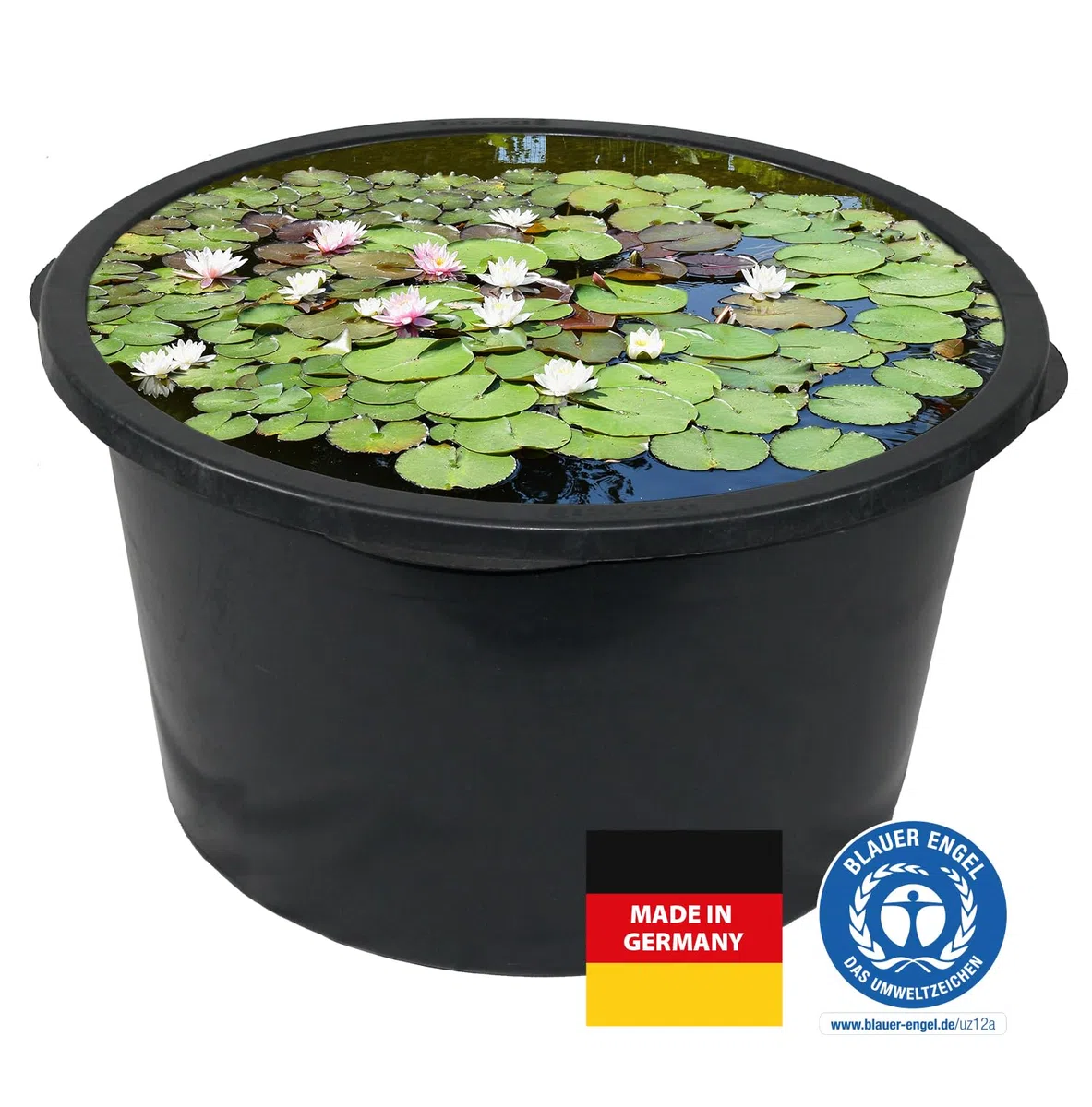 5 Stück Friesenthal Mörtelkübel, in 40L, Baukübel, Made in Germany - Blauer Engel