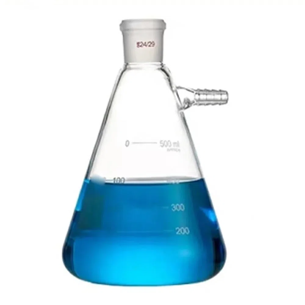 Laborgeräte und -ausrüstung 1 STÜCKE 25 ml Bis 2000 ml Glas Vakuum Schleifen Mund Saugflasche Labor Flasche Mit Oberen Düse(500ml caliber24)