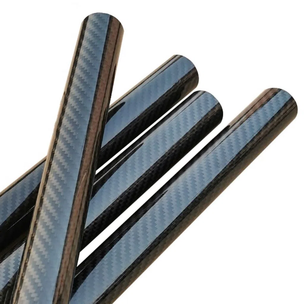 2PC Twill Glänzend Carbon Faser Rohr Rohr Drone Zubehör OD 4mm 8mm 12mm 16mm 20mm 26mm 30mm 35mm Länge 500mm(2PCS 35x33x500mm)