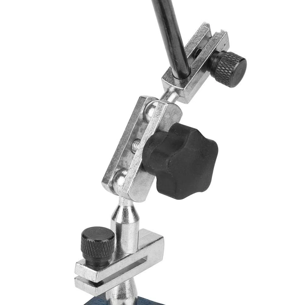 Vikye Mechanische Messuhr, Magnetstativ Messstativ Standard Messuhr mit Zifferblatt 0-0,8 mm Messbereich 0,01 mm Skala für das Messen von Präzisionswerkstücken