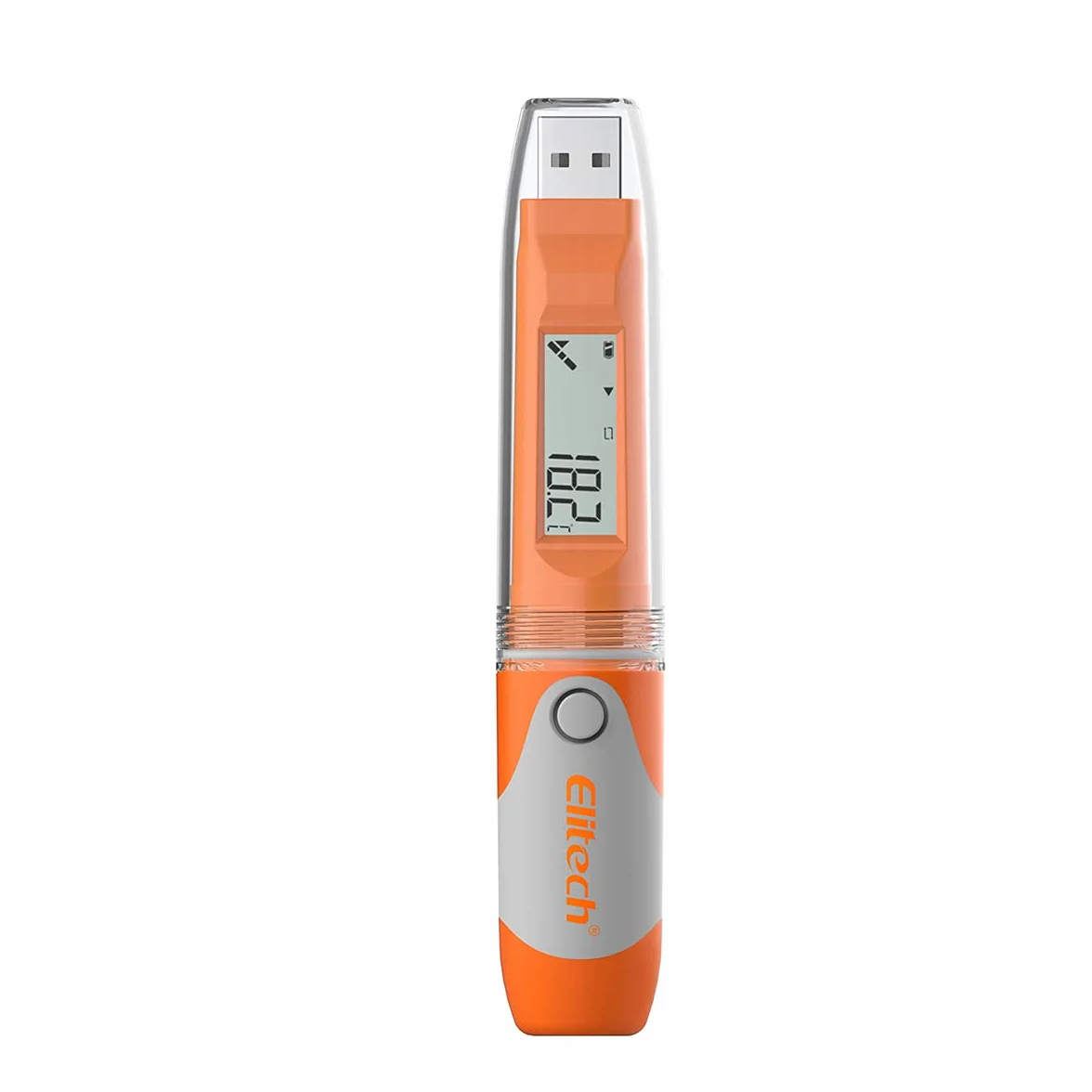 Elitech RC-51H Wiederverwendbarer Datenlogger für Temperatur und Luftfeuchtigkeit 32.000 Punkte,Unterstützt den Export von Berichten von USB in PDF/Excel/TXT/CSV-Dateien