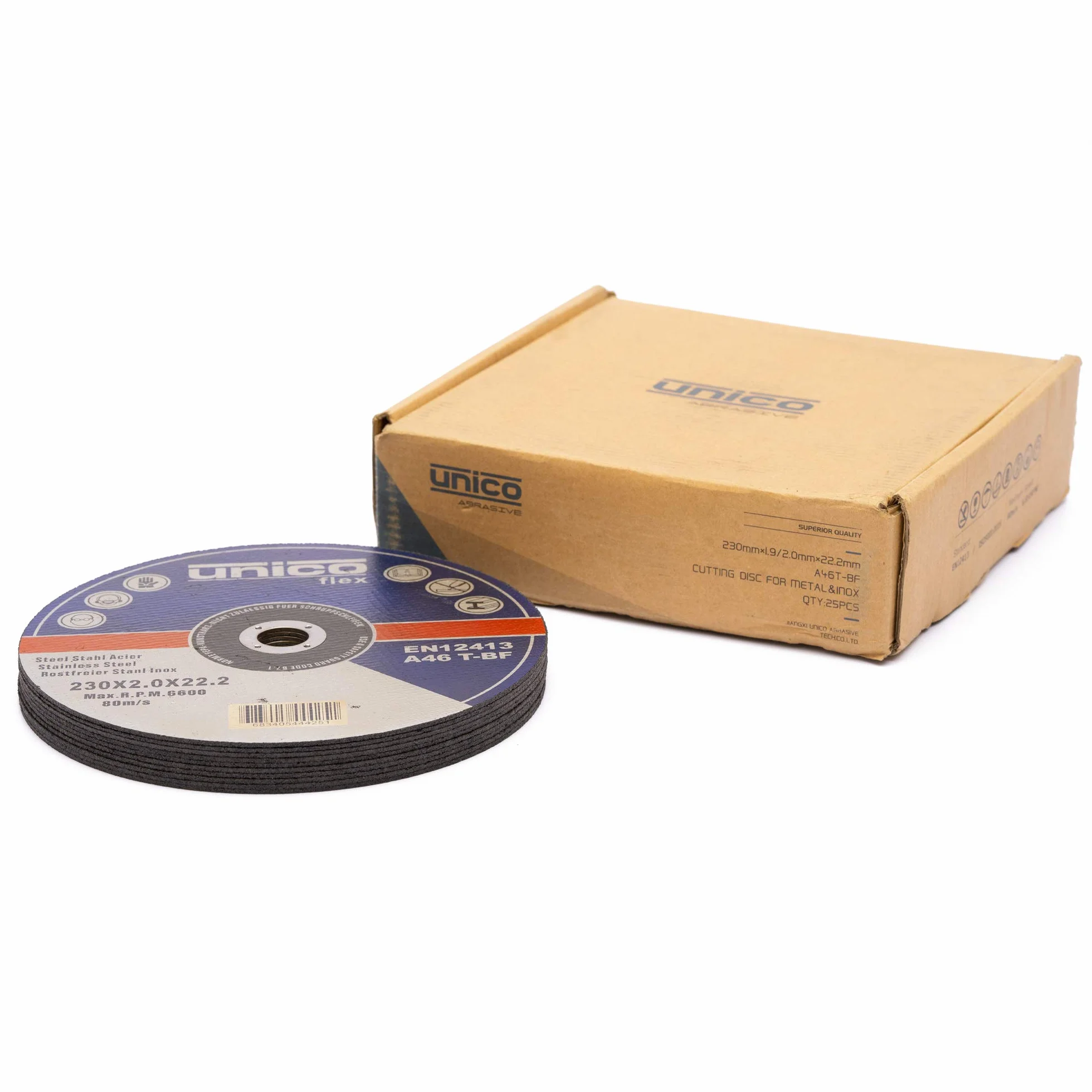 25 Stück Trennscheibe 230 Metall - 25x Trennscheiben 230 x 2,0 mm/Flexscheiben 230 Metall dünn 2mm / Bohrung: 22,23 mm/für Trenn- oder Winkelschleifer