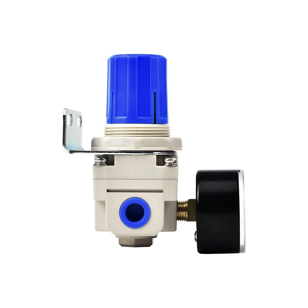BLCH 1/4" BSP Druckluftregler - Druckregler für Kompressor, Kompressorregler mit Lufttrocknungssystem AR2000-02 inkl. Manometer (0-160 PSI)