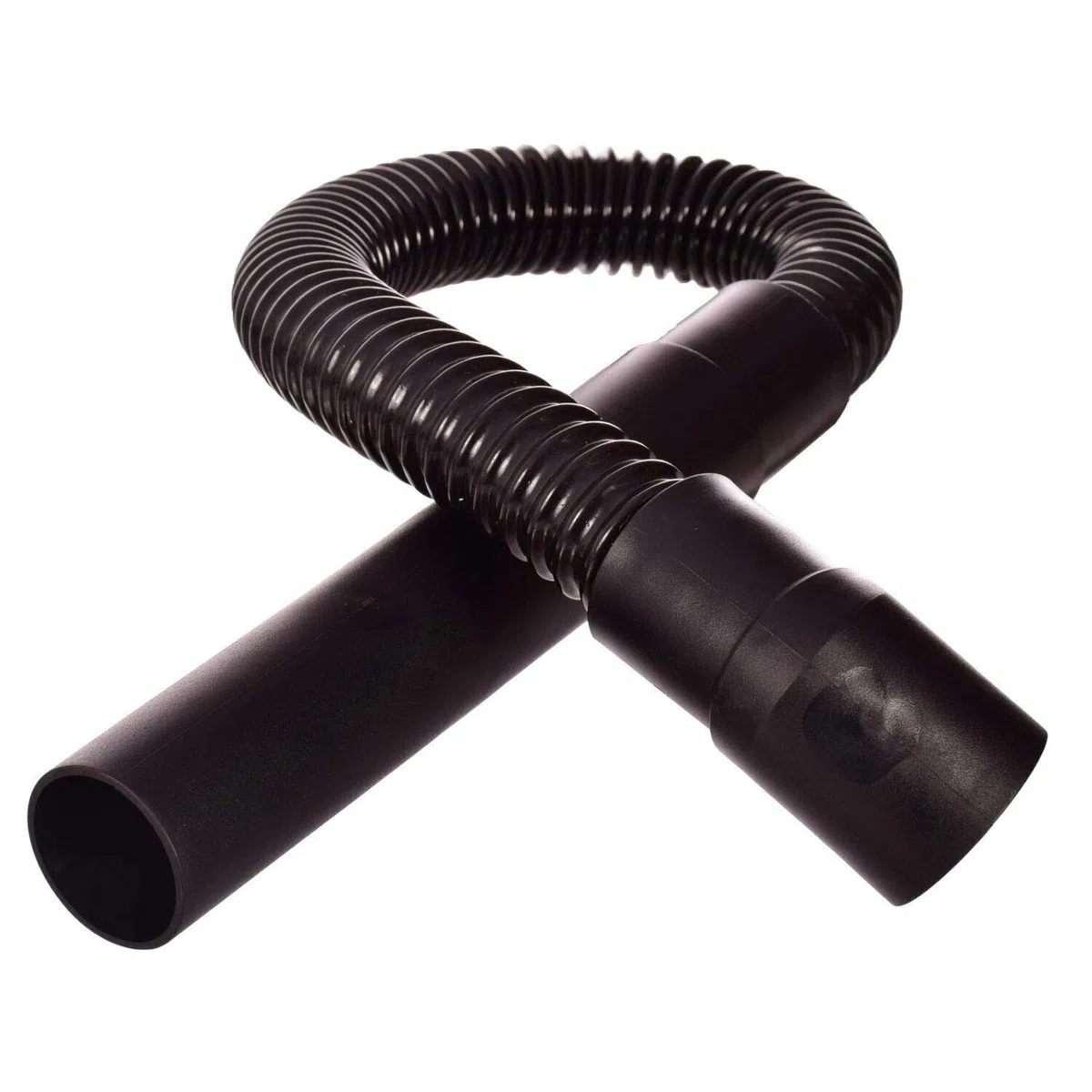 Techkar Saugschlauch für KARCHER BD/BR 530 - Schwarz, Synthetischer Gummi, 850mm, 32mm Durchmesser, Gerade & Gebogene Muffe